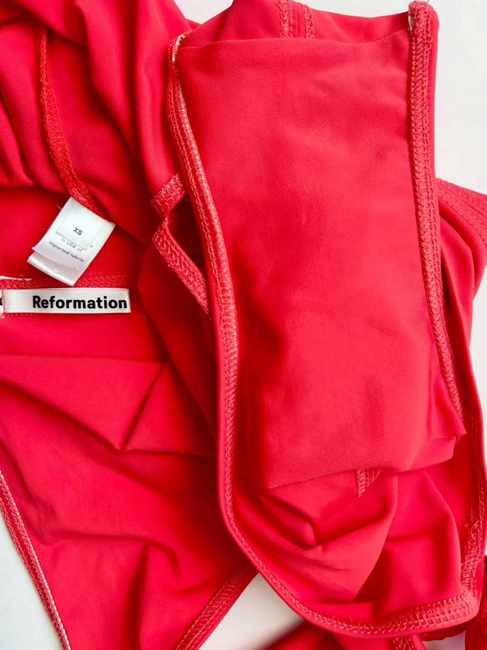 Reformation Riviera One Piece Red Onepiece Swimsuit Size XS